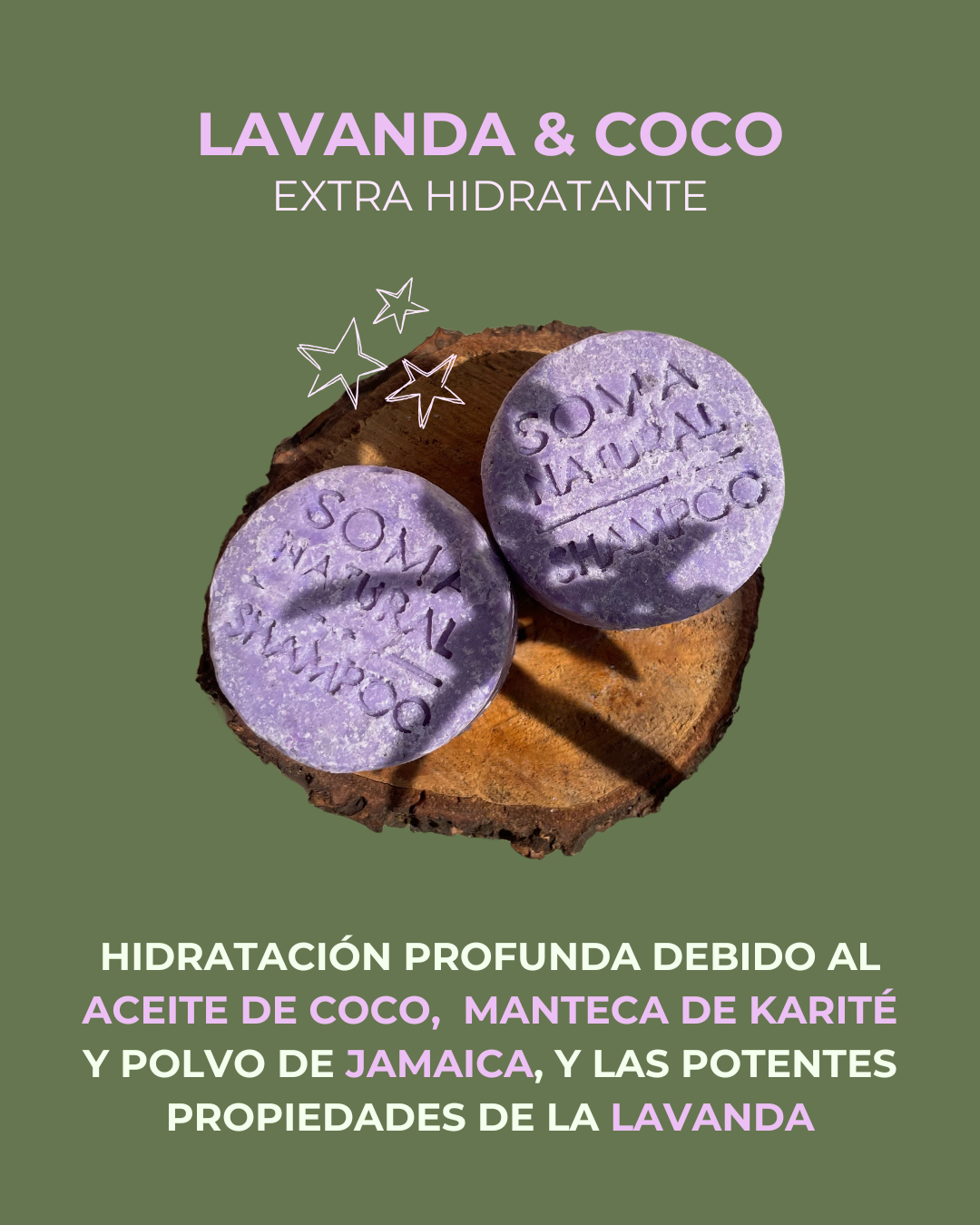 Shampoo de Lavanda & Coco - Extra hidratante / Matizador