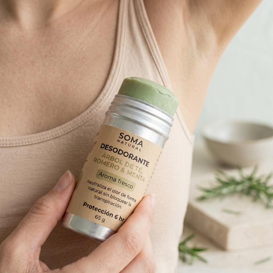 REFILL Desodorante de Árbol de Té, Romero & Menta - Olores Fuertes