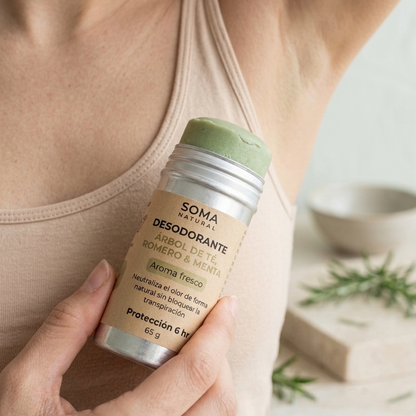 REFILL Desodorante de Árbol de Té, Romero & Menta - Olores Fuertes