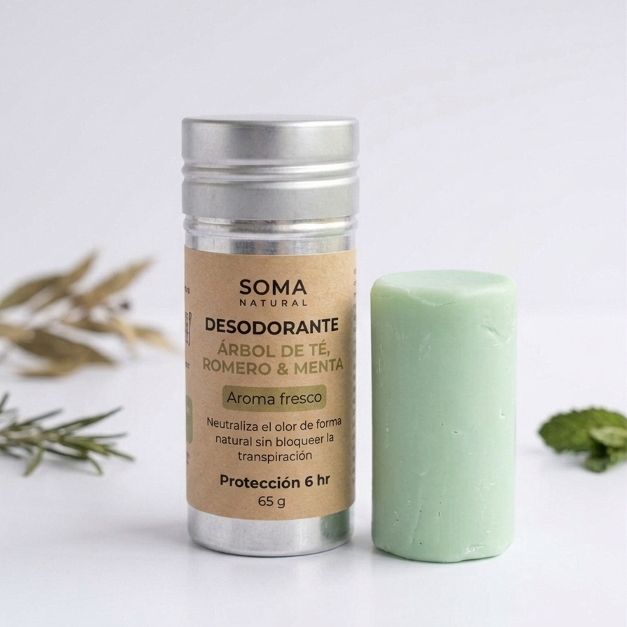 REFILL Desodorante de Árbol de Té, Romero & Menta - Olores Fuertes