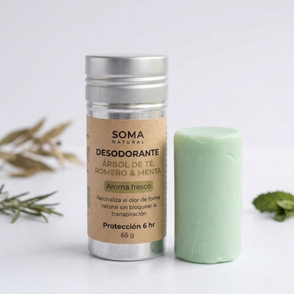 REFILL Desodorante de Árbol de Té, Romero & Menta - Olores Fuertes