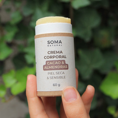 Crema Corporal de Cacao & Almendras - Piel Seca