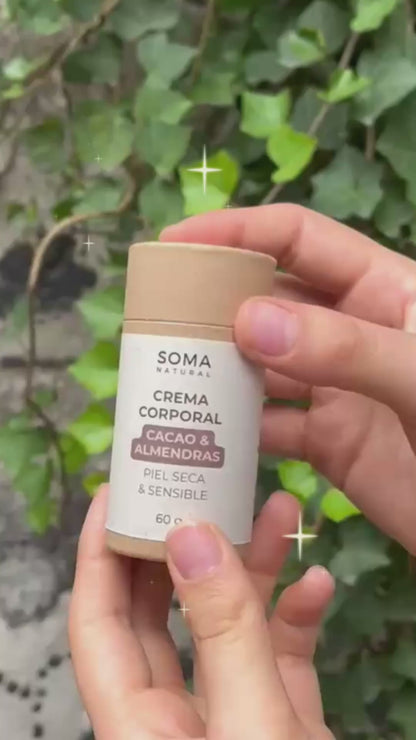 Crema Corporal de Cacao & Almendras - Piel Seca